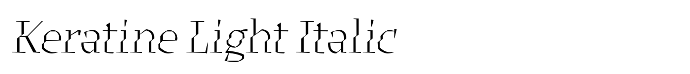 Keratine Light Italic image